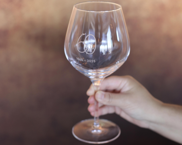 60 Year Anniversary Wine Glass