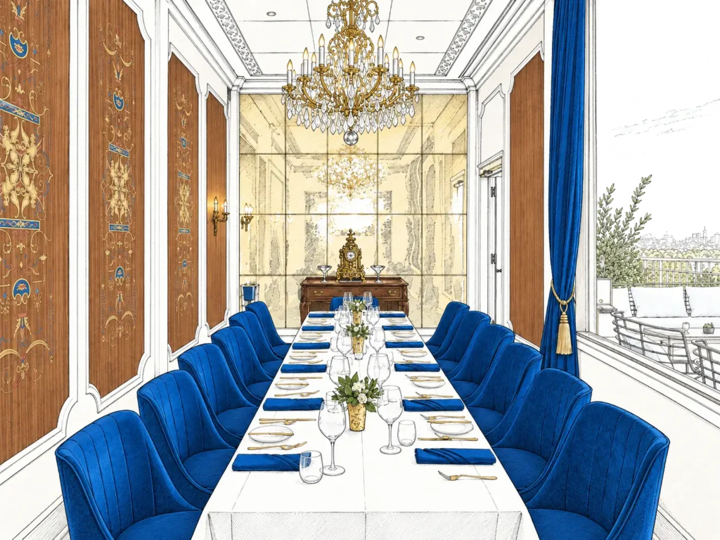 Private dining room for events and parties at Mister A's San Diego